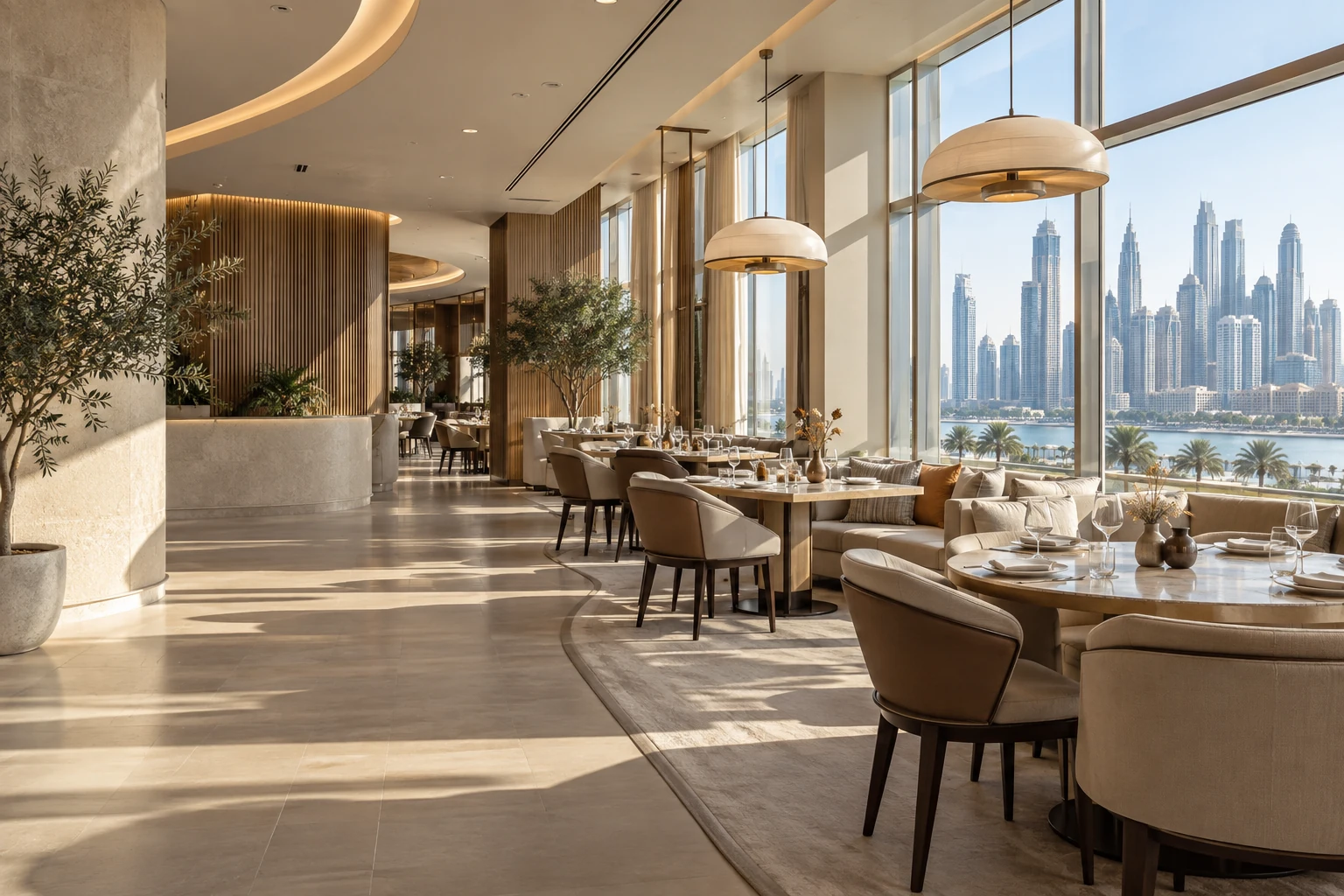 Contemporary restaurant interior illustrating premises requirements