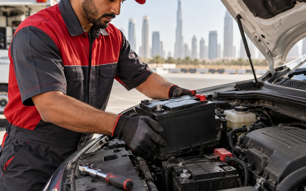 Battery replacement service in Dubai