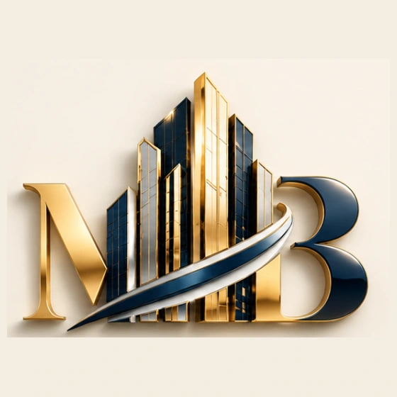 Muneeb and Bilal dimensional architectural logo — V1