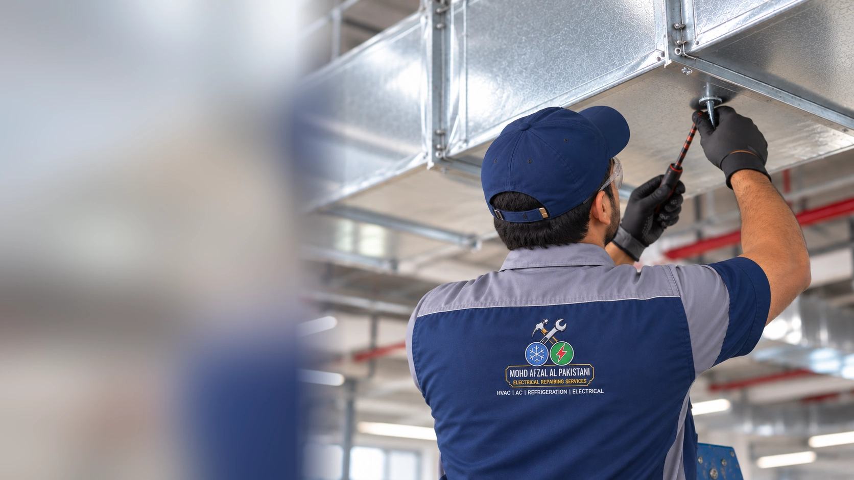A.C. ducting installation and HVAC work in Dubai